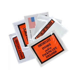 adhesive packing list envelopes for shipping