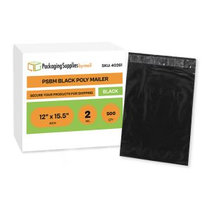 Black Poly Mailer - 12