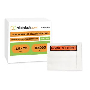 Packing List Envelopes - 5.5 x 7.5 Inch - Panel Face - 144000/Full Pallet