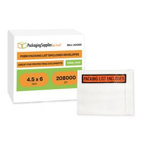 Packing List Envelopes - 4.5 x 6 Inch - Panel Face - 208000/Full Pallet
