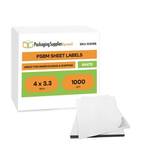 Laser Sheet Labels - 4 x 3.3 Inch - 1000 Sheets/Case