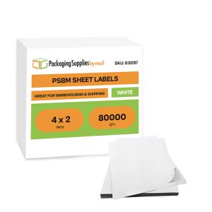 Laser Sheet Labels - 4 x 2 Inch - 80000 Sheets/Full Pallet