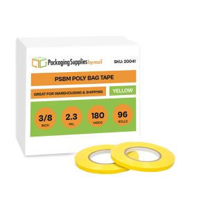 Yellow Poly Bag Tape - 3/8
