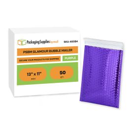 Bubble Mailers Metallic Purple Glamour