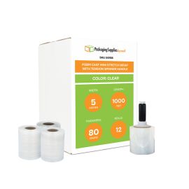 Cast Mini Stretch Wrap With Tension Spinner Handle 12 Qty