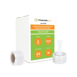 Cast Pre Stretched Mini Bundling Stretch Wrap 18 Qty
