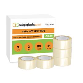 Clear Hot Melt Carton Sealing Tape 24 Qty 2 Mil