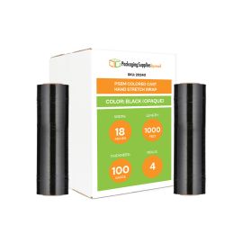 Colored Cast Hand Stretch Wrap Black 4 Qty 100 Gauge