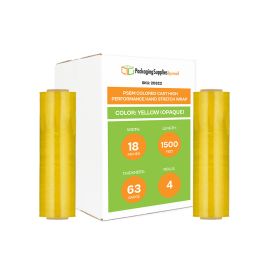 Colored Cast High Performance Hand Stretch Wrap Opaque Yellow 4 Qty