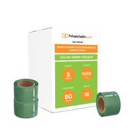 Colored Cast Mini Bundling Stretch Wrap Green Opaque 18 Qty
