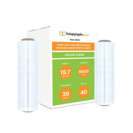 High Performance Machine Length Cast Stretch Wrap 40 Qty 39 Gauge