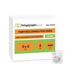 Reclosable Poly Bags 1000 Qty 2 x 3 Inch