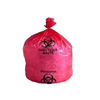 High Density, 0.5 Mil, Biohazard Waste Liner Bags 